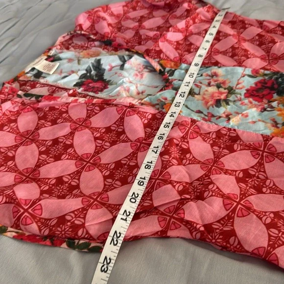 Sundance Pink and Blue Patterned Mini Dress - Picture 7 of 7